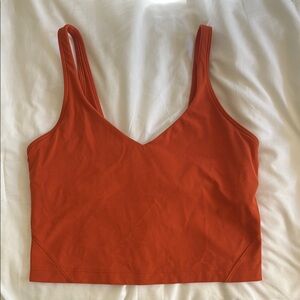 Orange Lulu Align Tank